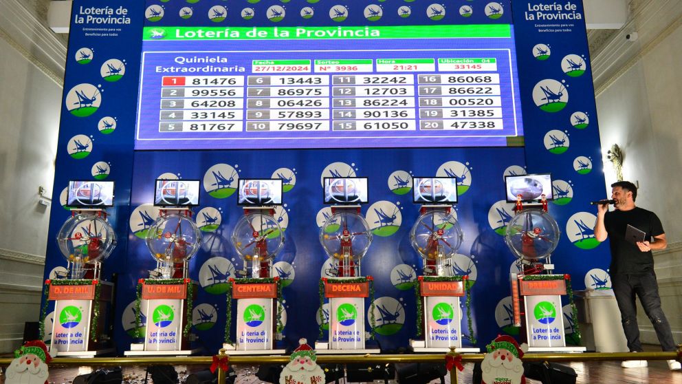 Se sorteó el tradicional Gordo de Navidad.