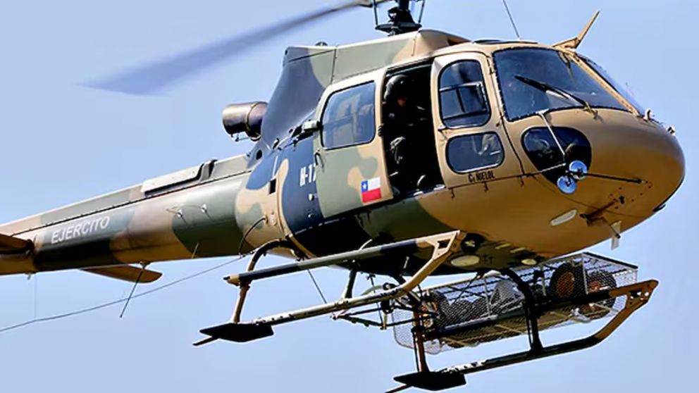 El helicóptero chileno fue registrado en el paso internacional Rodolfo Roballos, provincia de Santa Cruz.