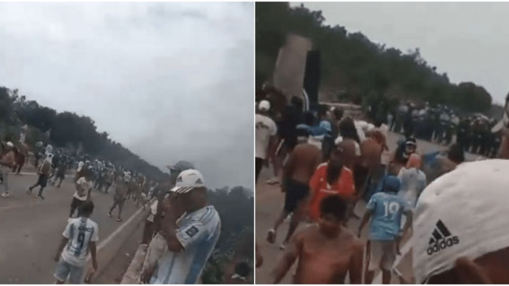 El enfrentamiento quedó registrado en un video.