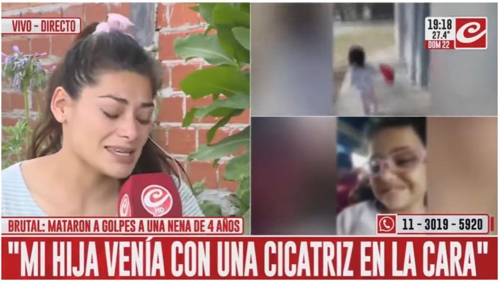 La madre de la menor asesinada rompió el silencio en Crónica HD.