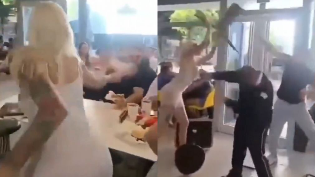 La mujer trans reaccionó a supuestas burlas por parte de jóvenes.