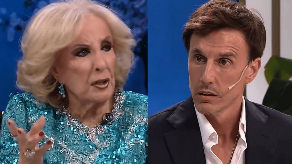 Mirtha Legrand llenó de preguntas a Roberto García Moritán, quien trató de esquivarlas y provocó el enojo de la conductora (Captura video).