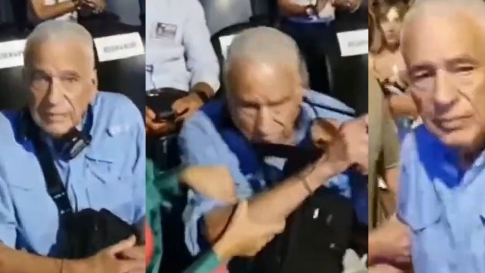 Alberto Cromillot vivió un mal momento con una persona que lo increpó ante la sorpresa de los presentes.