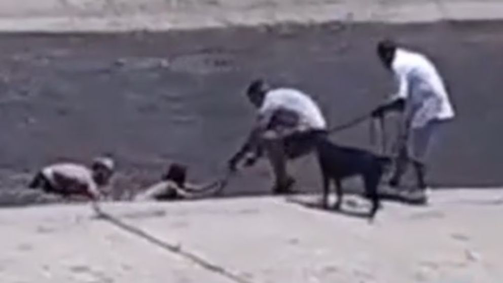 Así fue el rescate de dos menores de 9 y 11 años que había caído al río.