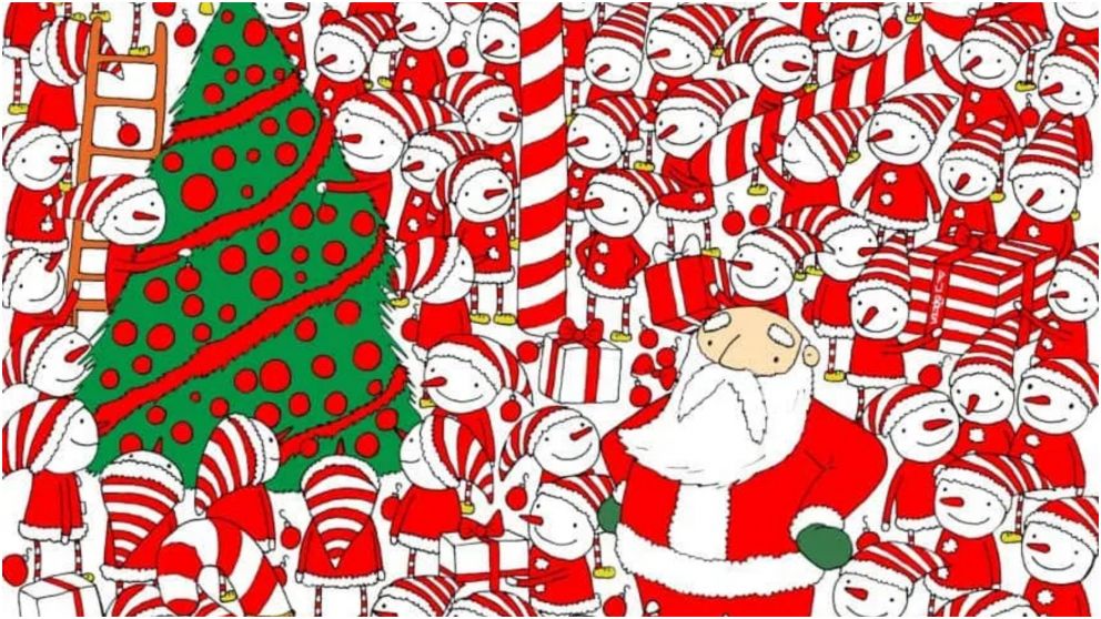 Dónde está el gorro de Papa Noel.