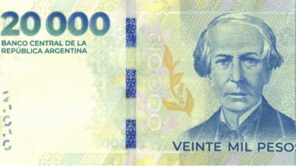 El billete de $20.000 es el de mayor denominación del país.