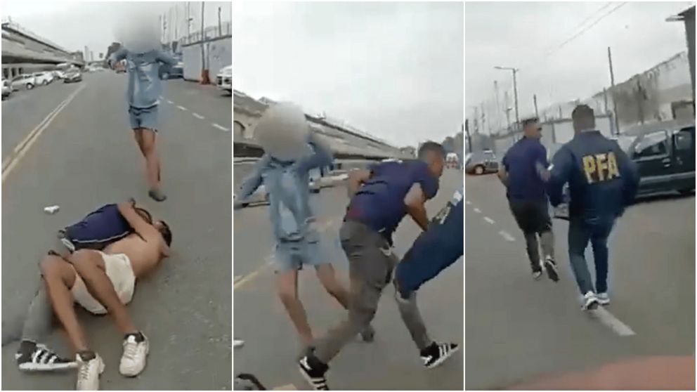 El momento de la detención quedó registrada en video.