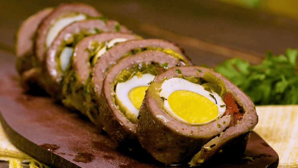 Arrollado para las fiestas: una interesante receta con carne econ�mica para ahorrar algunos pesos.