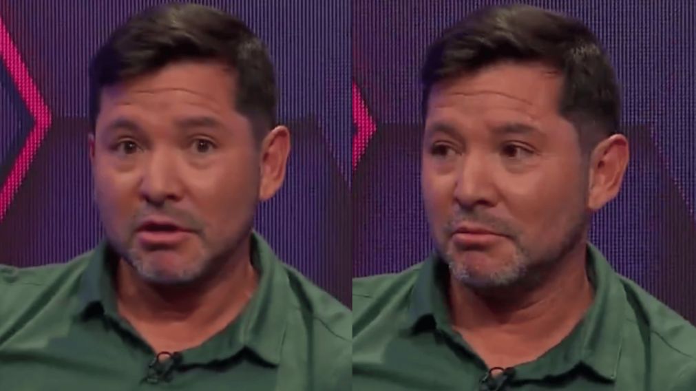 El sismo sorprendió en vivo a conductor e invitados de un programa de TV chileno (Captura video).