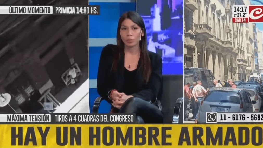 Máxima tensión por posible toma de rehenes, a cuatro cuadras del Congreso.
