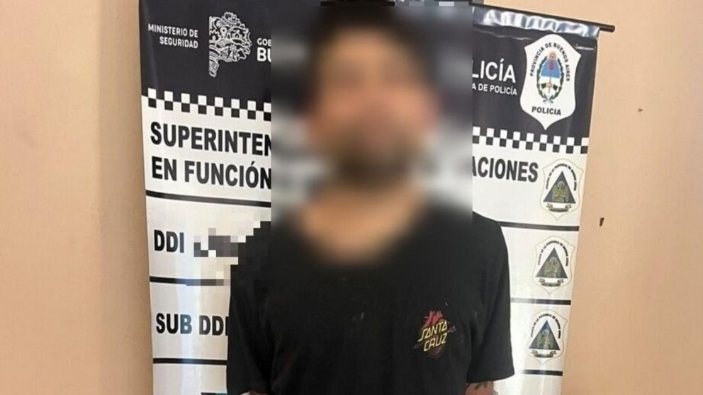 Este es el individuo, de 43 a�os, que fue apresado por los investigadores policiales.