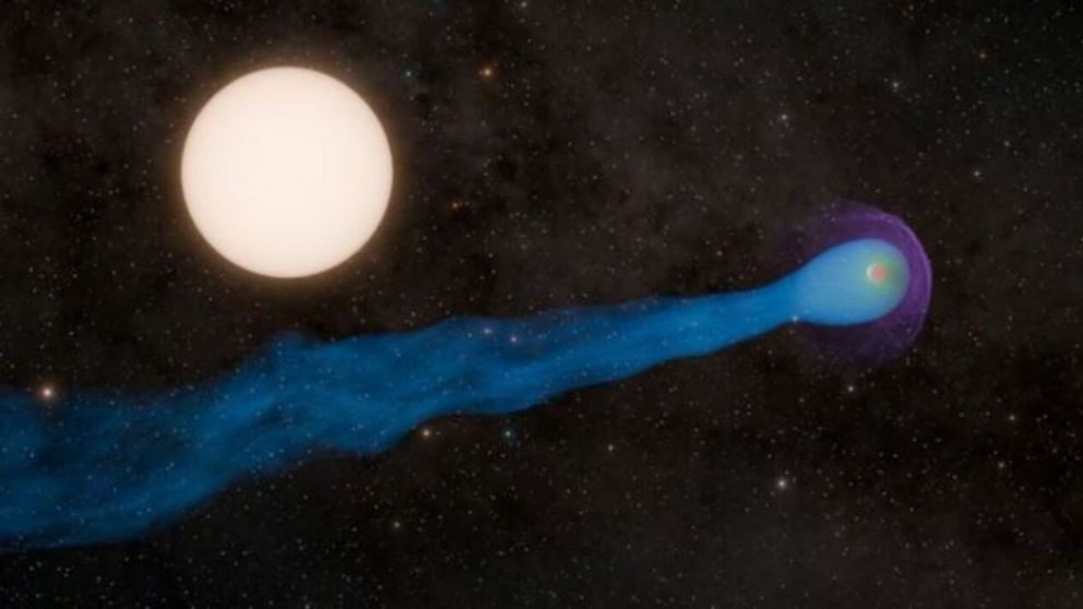 El nuevo exoplaneta hallado se llama WASP-69 b (X).