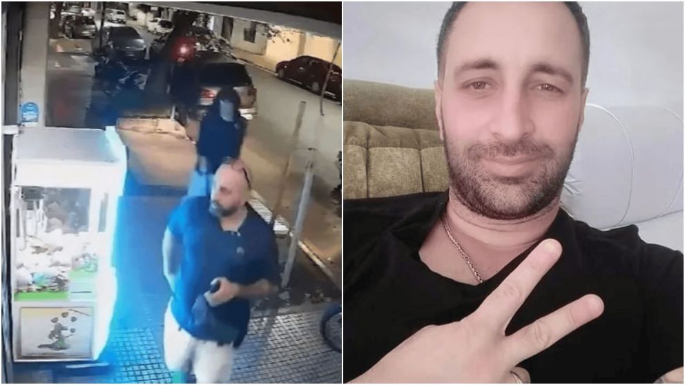 La víctima fue baleada por la espalda, según se ve en el video.