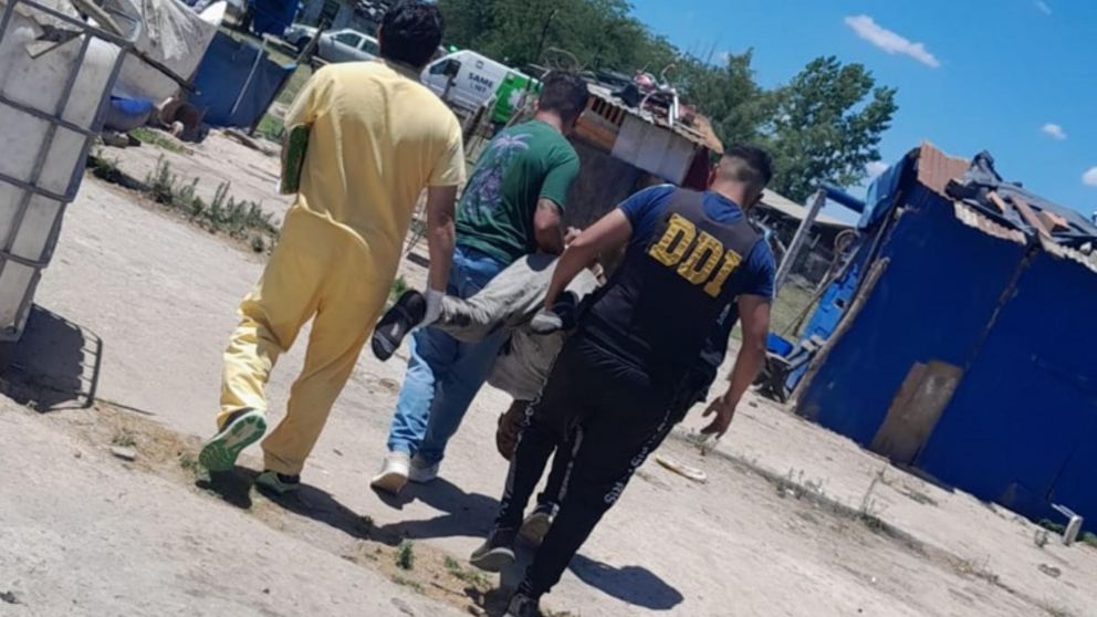 Así fue conducido el sujeto que culminó aprehendido.