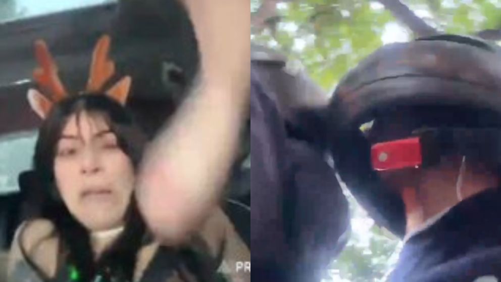 El robo a la influencer "Milica" quedó grabado en su teléfono celular.