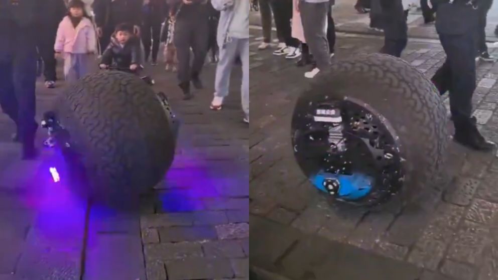 El robot policía que circula por las calles de China.