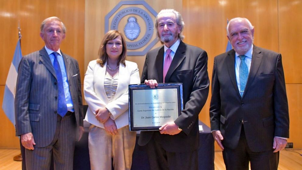 Juan Carlos Maqueda fue homenajeado por el Colegio P�blico de Abogados de la Ciudad de Buenos Aires.