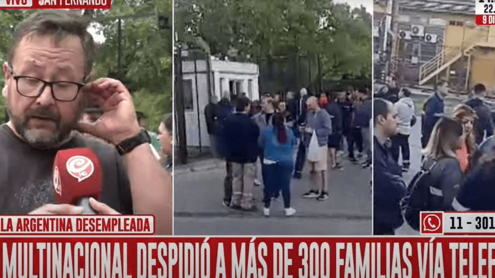 Famosa multinacional despidió a más de 300 familias de una planta de San Fernando.