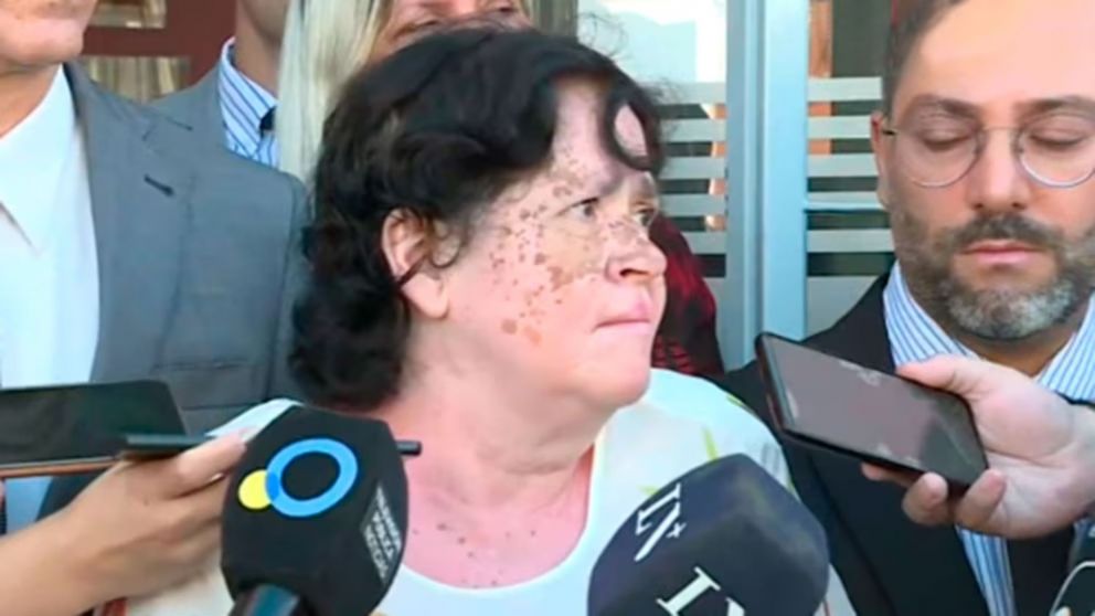 María Ninfa Aquino testigo clave en el juicio por parricidio.