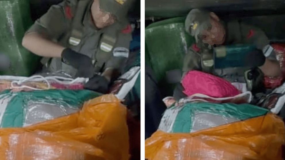 En tour de compras, humilde señora compró sábanas y mantas: al revisar todo, Gendarmería le encontró 21 kilos de cocaína