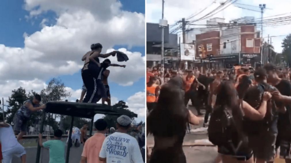 Impactantes imágenes en plenos festejos de un colegio que terminaron muy mal.