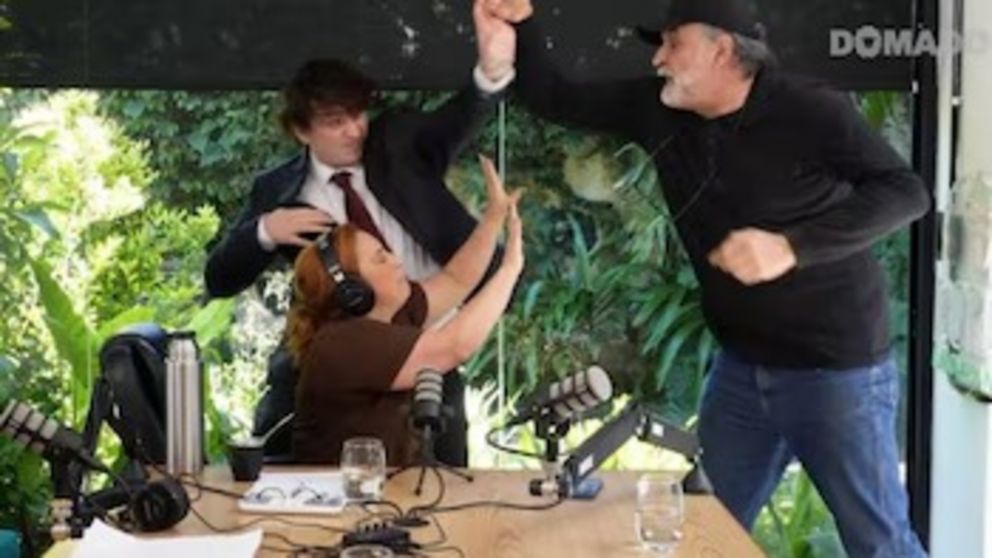 La pelea entre Fran Fijap y Eduardo Belliboni.