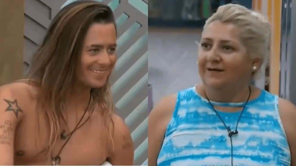 En medio de un juego de preguntas y respuestas, Ezequiel aseguró que mantendría relaciones con Petrona y ella no dudó en festejar (Captura).