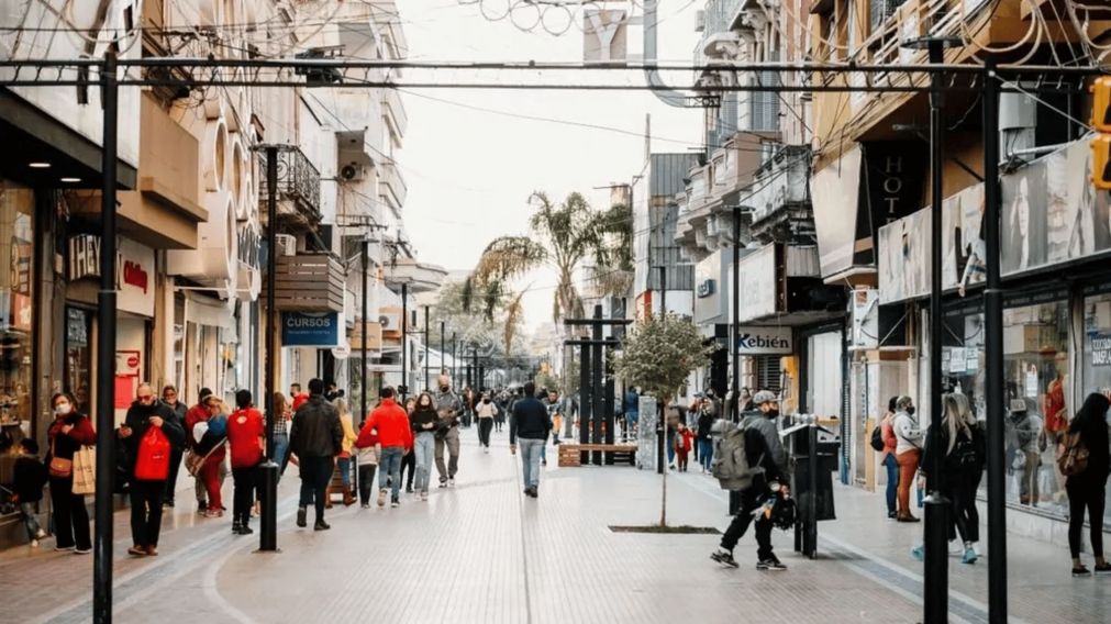 La pelea entre los vendedores ambulantes fue en una peatonal c�ntrica.