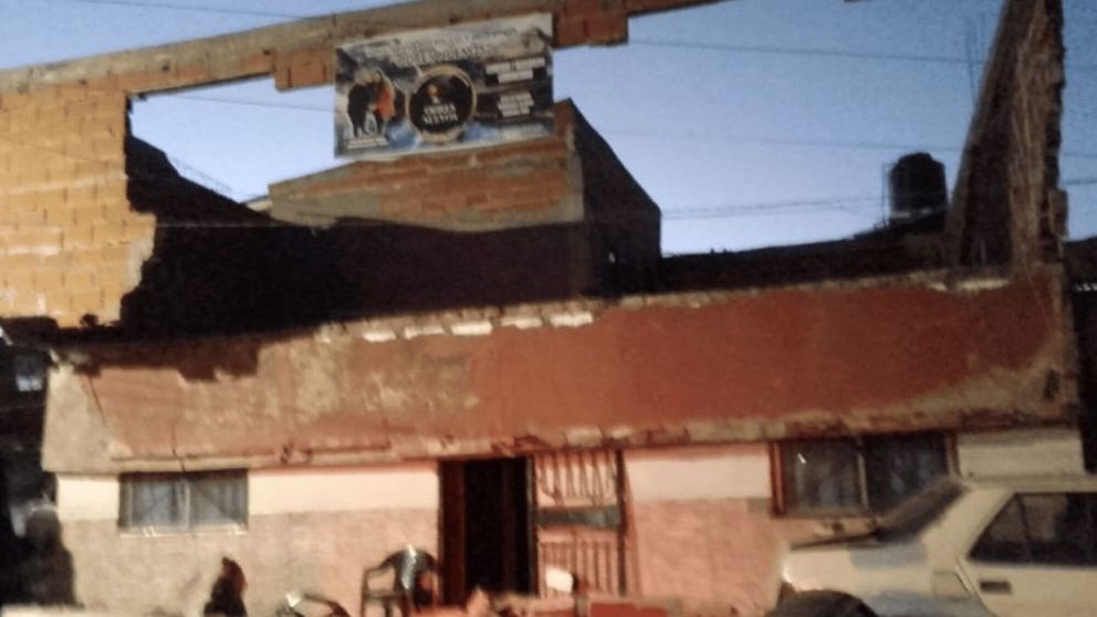 Se derrumbó un templo evangélico que dejó heridos.