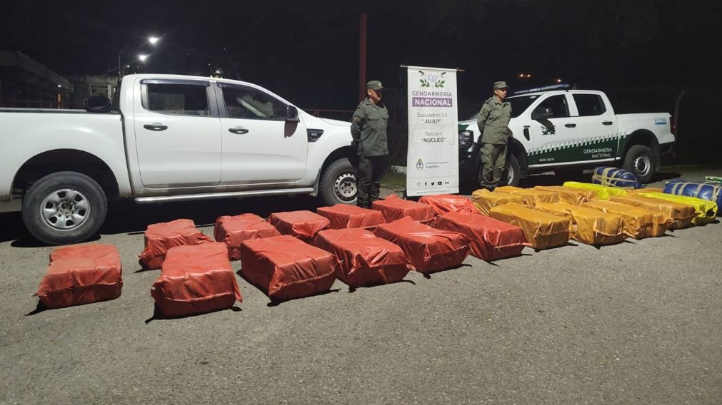 �VIDEOS! Iban en camioneta con 614 kilos de hojas de coca de contrabando