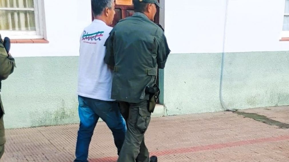El camionero H�ctor Romero qued� imputado por homicidio calificado por alevos�a de Mar�a Cash (Gentileza: Gendarmer�a Nacional).