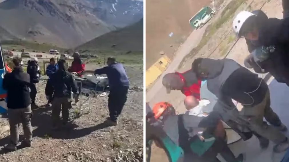 Así se desplegó el operativo de rescate del andinista.