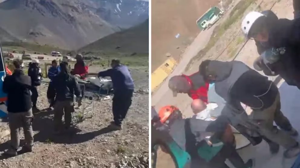 Así se desplegó el operativo de rescate del andinista.