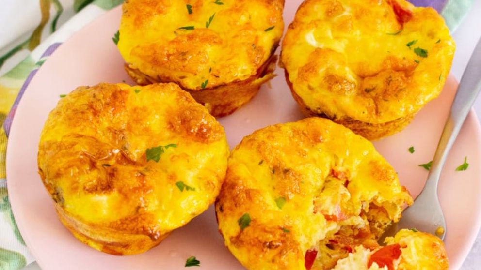 Muffins salados para una merienda con sabores completamente alucinantes.