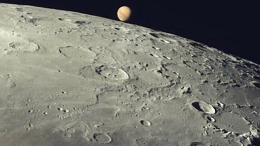 La Luna y Marte se verán más cerca que nunca.