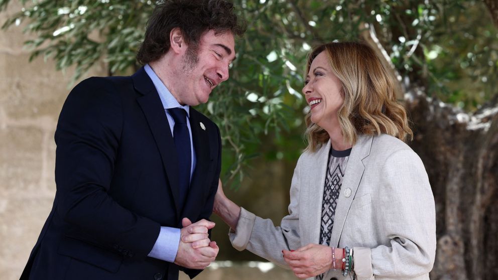Milei y Meloni, buena sintonía y dos encuentros previos en Italia.