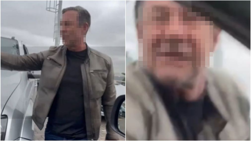 El damnificado film� a su agresor con su celular.