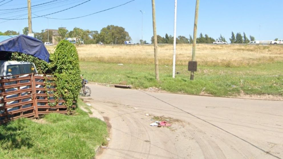 Acá, en este barrio, se produjo el hallazgo del cuerpo carbonizado.