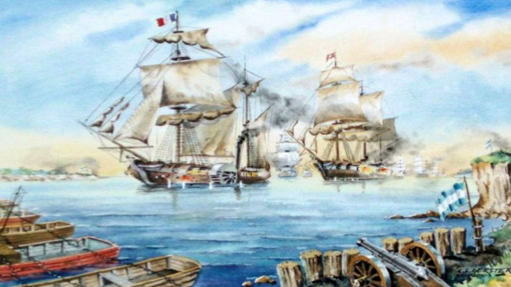 Heroica resistencia nacional a la invasi�n francesa e inglesa.