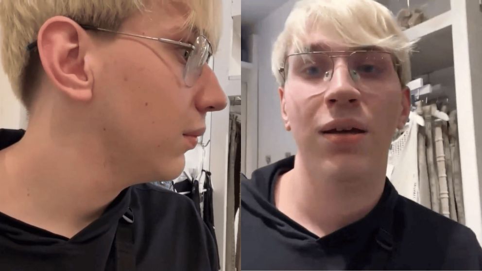 El streamer "Brunenger" protagoniz� un fuerte esc�ndalo en un local de ropa de mujeres al discutir con una madre por grabar en el probador (Captura video).
