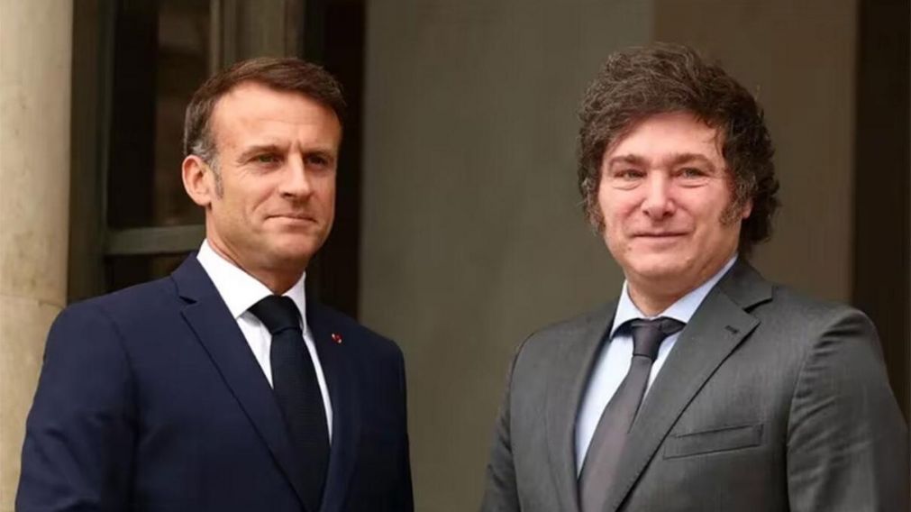 Javier Milei se reunirá este domingo con Emmanuel Macron (Archivo).