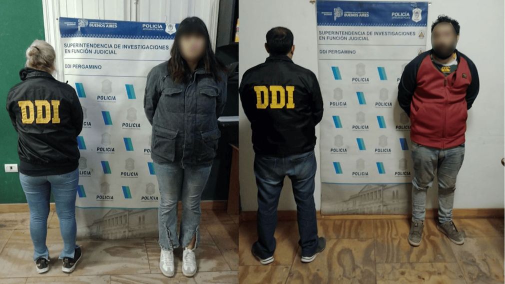 La primer pareja detenida.