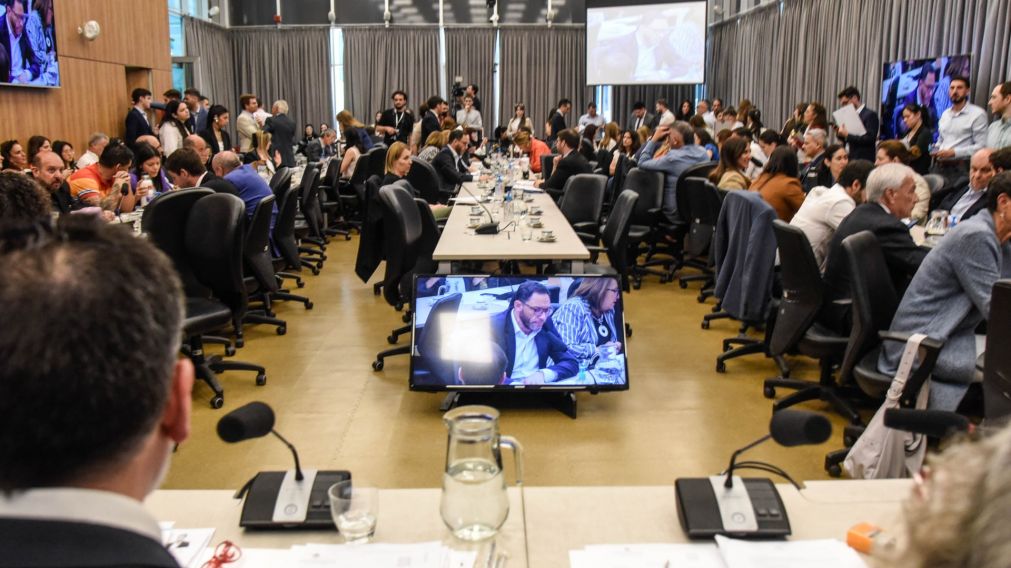 El plenario de comisiones en la Cámara de Diputados.
