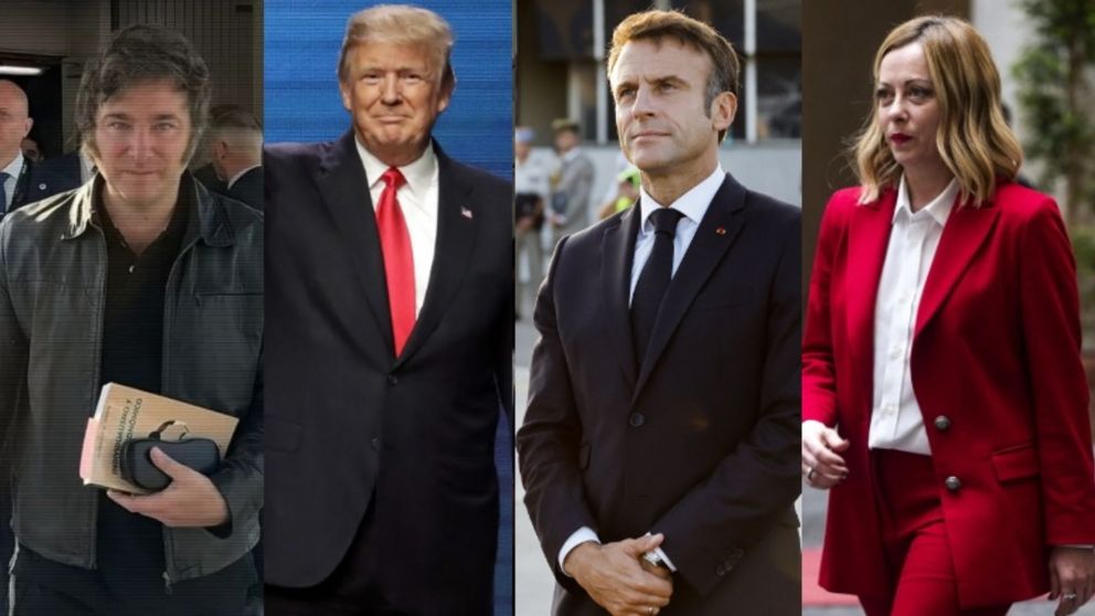 Javier Milei se verá con Donald Trump, Emmanuel Macron y Georgia Meloni.