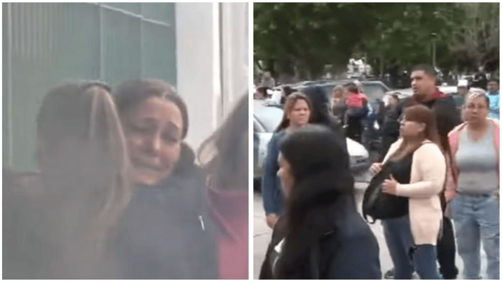 La familia de la menor fue al lugar para escrachar al presunto abusador.