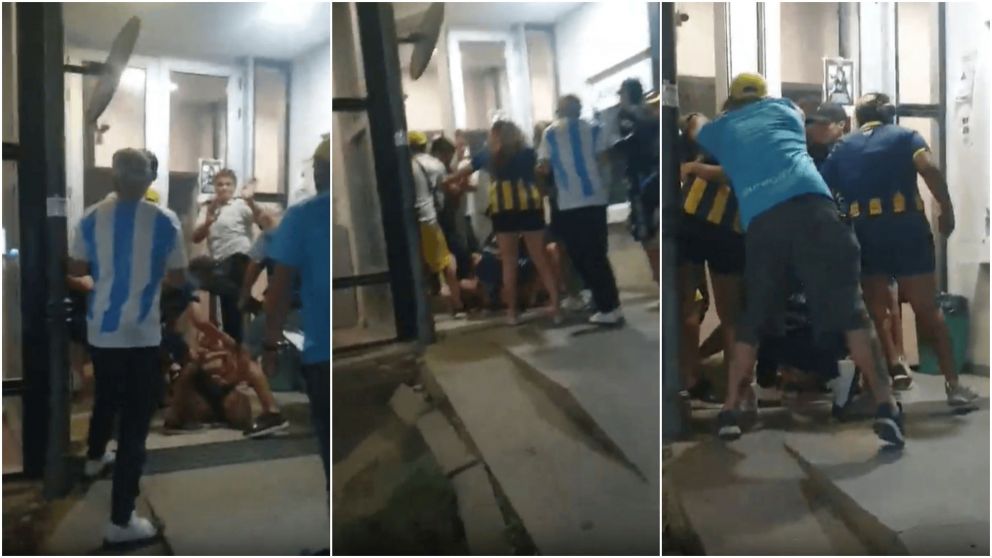 El momento en que la víctima llega al centro de salud.