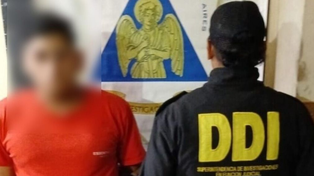 Este es el depravado que resultó aprehendido luego del allanamiento en el complejo habitacional.