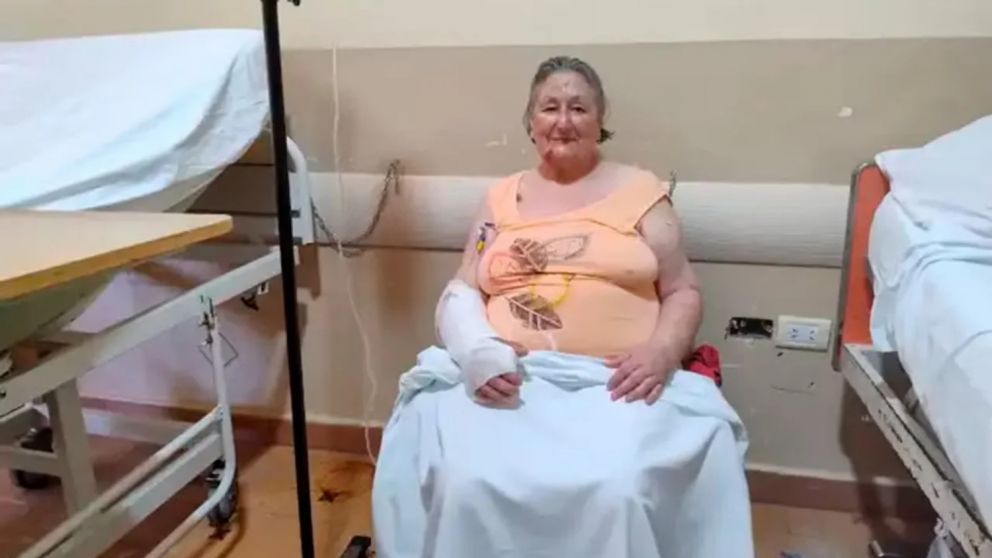 María Josefa Bonazza fue trasladada en helicóptero a Mar del Plata, donde la atendieron con fracturas en el hombro izquierdo y en la muñeca derecha.