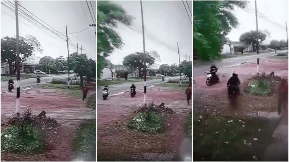 La víctima corrió y logró evitar el robo.