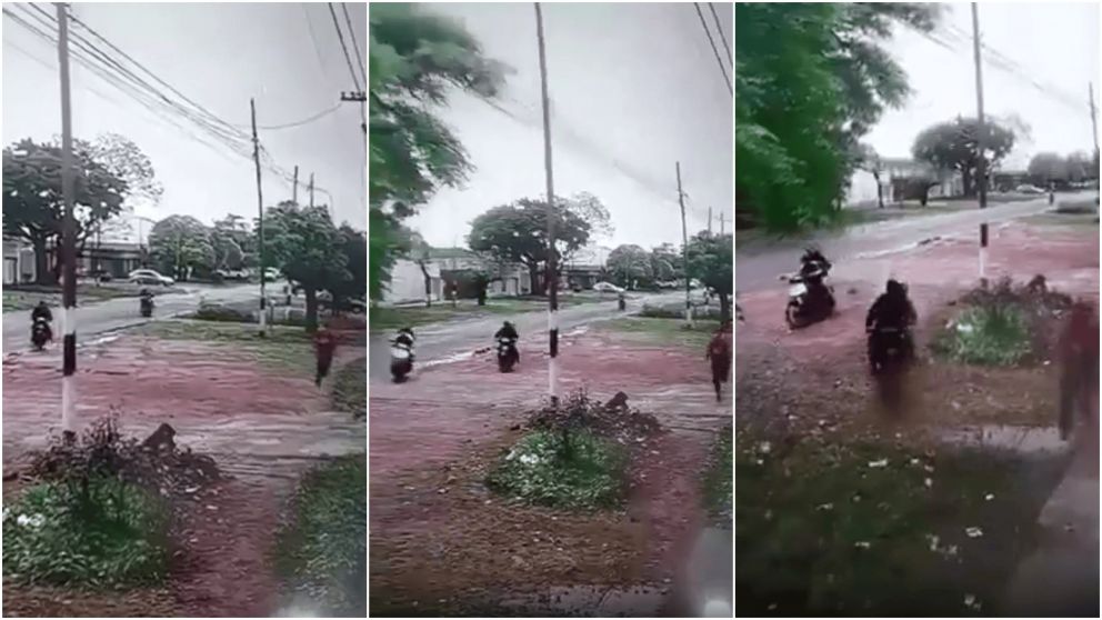 La v�ctima corri� y logr� evitar el robo.